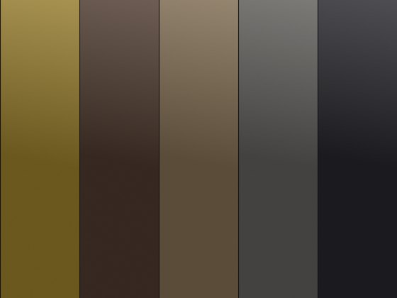 Hardwood moulding samples in walnut, maple, ash and gold leaf